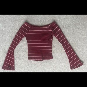 RUE 21 off the shoulder long sleeve shirt